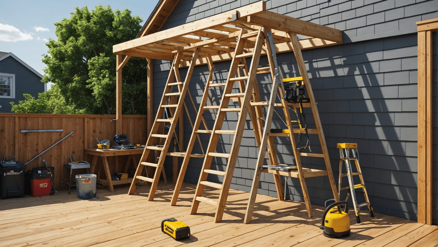 Échelle de toit DIY : Guide pratique pour une sécurité maximale