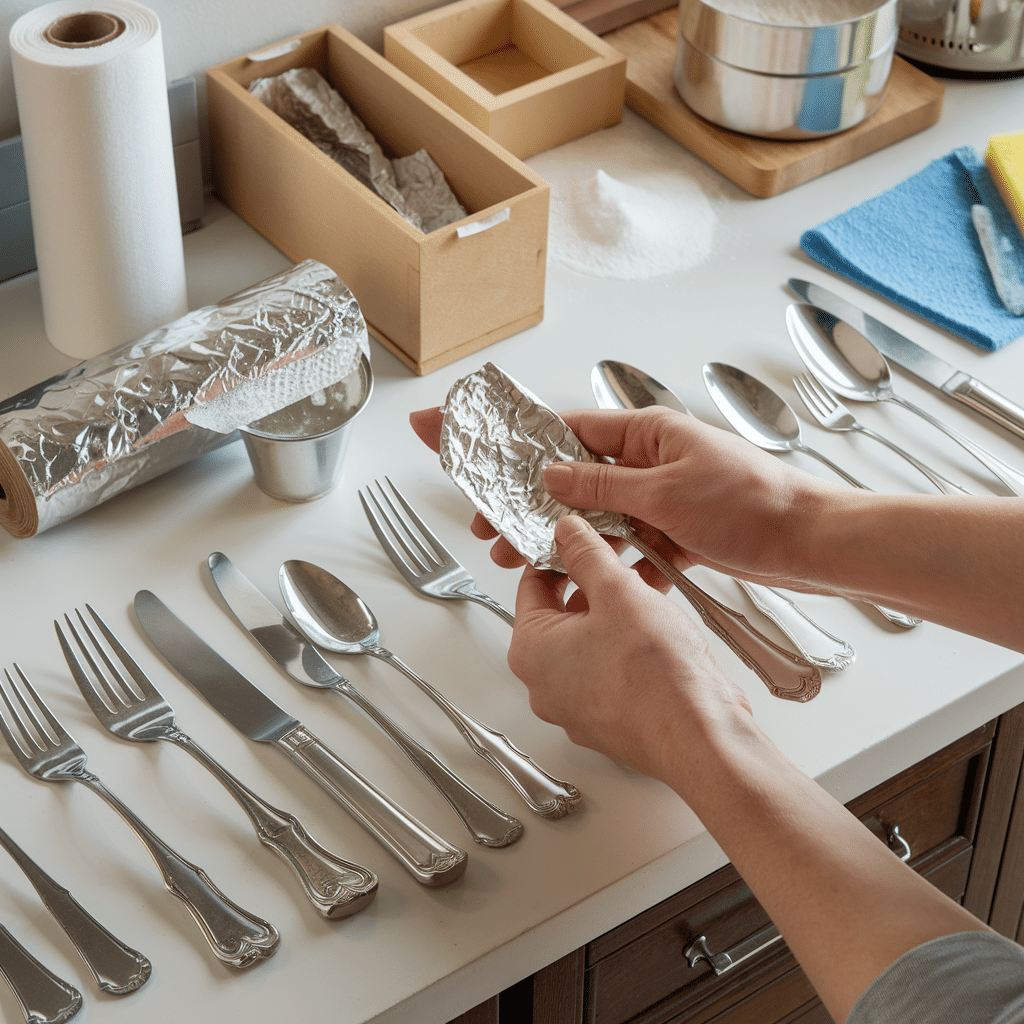 découvrez comment nettoyer votre argenterie de manière efficace en utilisant du papier aluminium. explorez les techniques simples et les précautions à prendre pour préserver l'éclat de vos précieux objets en argent.