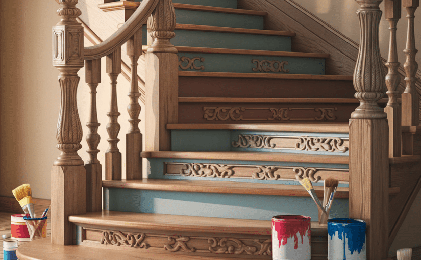 Escalier en bois : 10 idées créatives pour une peinture réussie
