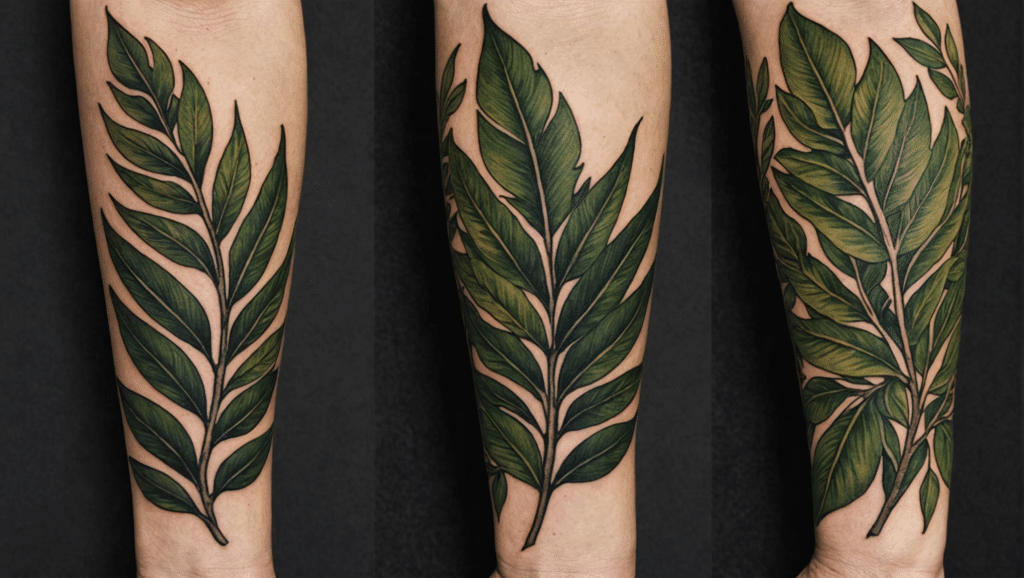 Tatouage de feuille de laurier : entre symboles et tendances