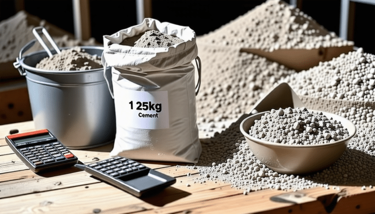 Dosage Béton Simplifié : Le Secret d'un Sac de Ciment de 25 kg