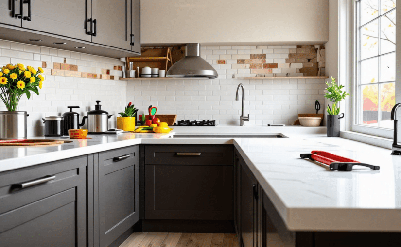 Rénover ma cuisine la magie du carrelage sur le plan de travail — free download