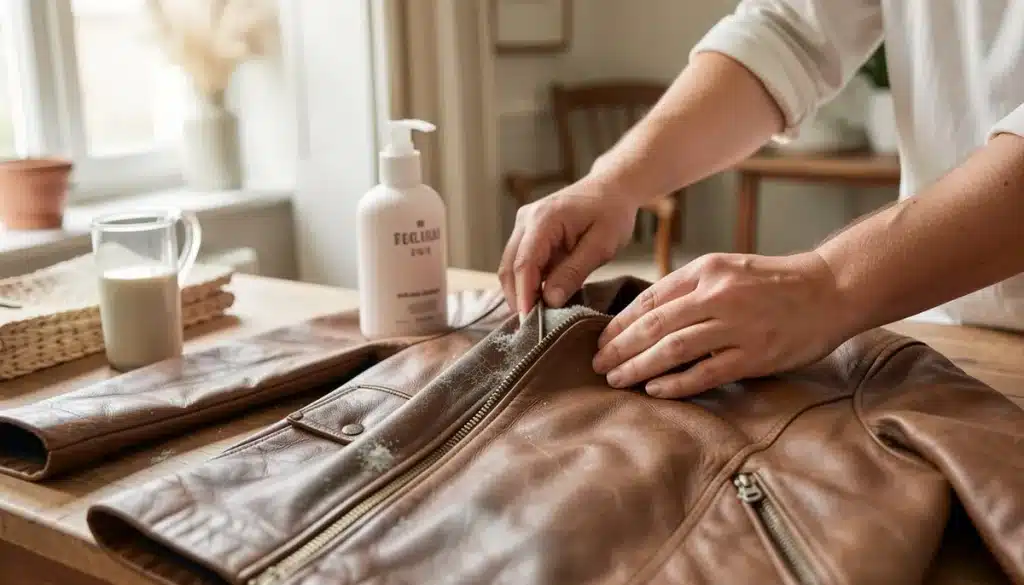 Enlever la moisissure sur une veste en cuir