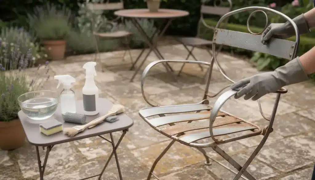 Comment enlever la rouille sur des chaises de jardin en métal