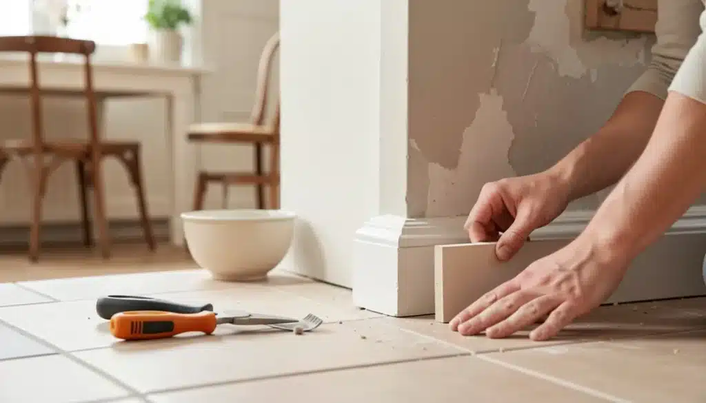 Les outils pour enlever une plinthe carrelage