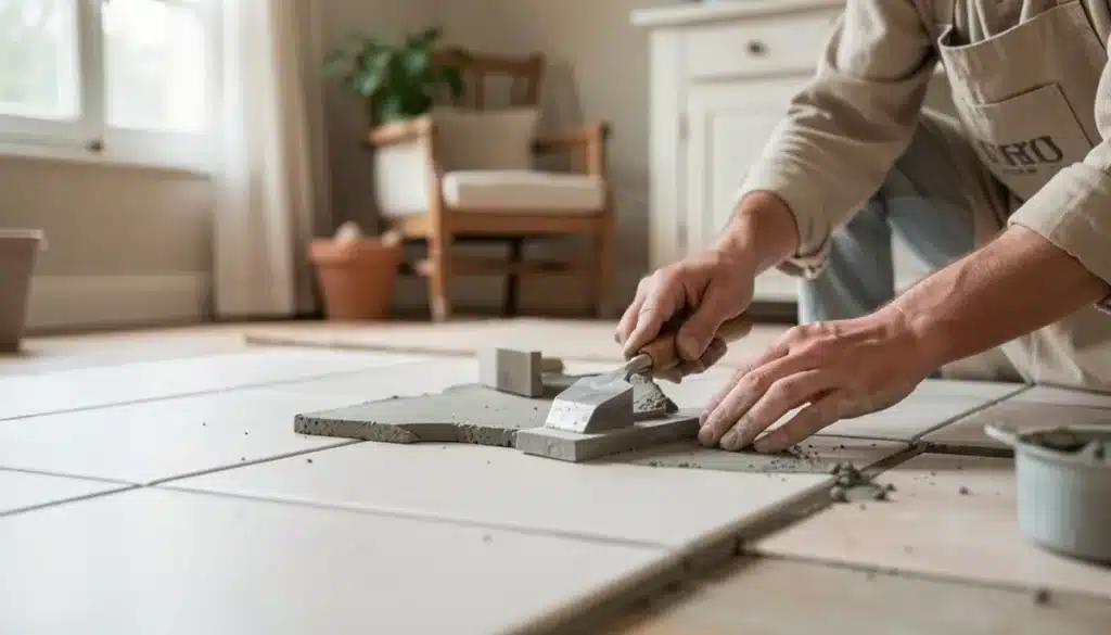 Enlever le voile de ciment sur un carrelage neuf