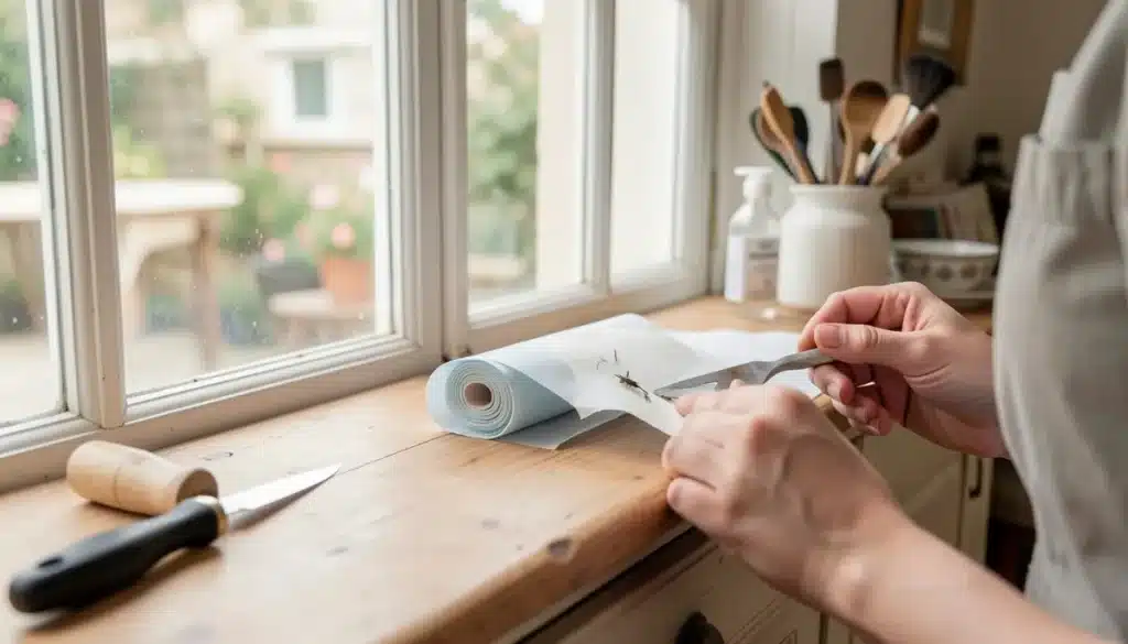 Enlever du papier collé sur une vitre