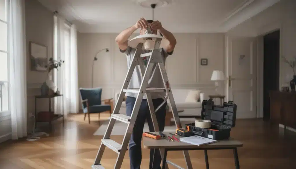 Comment enlever une lampe au plafond en toute sécurité