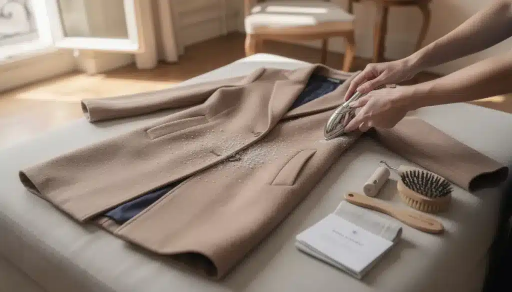 Comment enlever les bouloches sur un manteau en laine