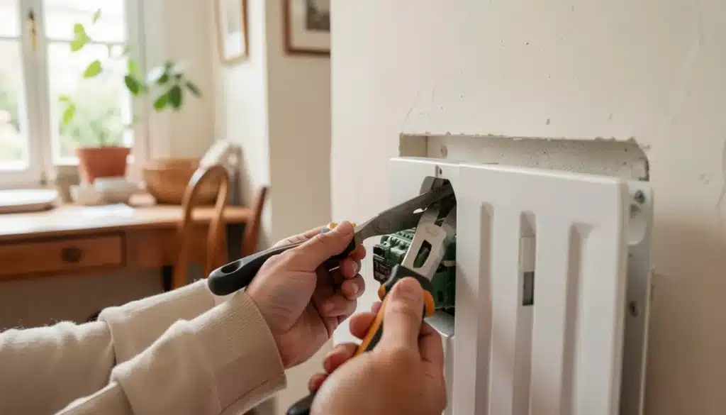 Comment enlever un radiateur électrique du mur, étape par étape
