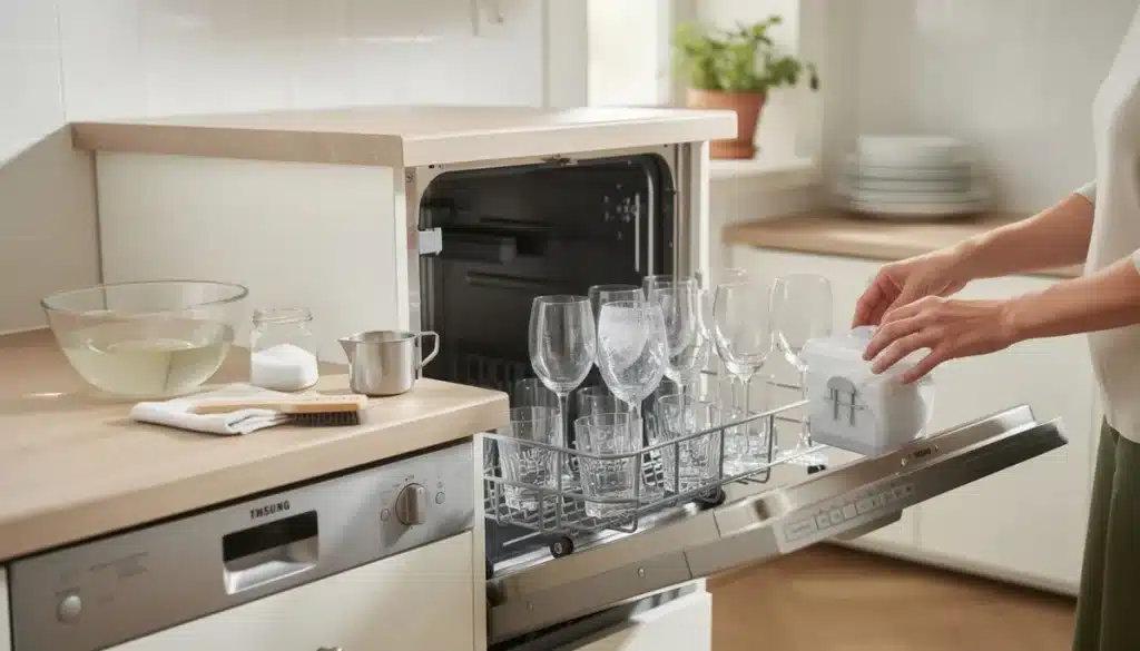Enlever le calcaire du lave-vaisselle et des verres