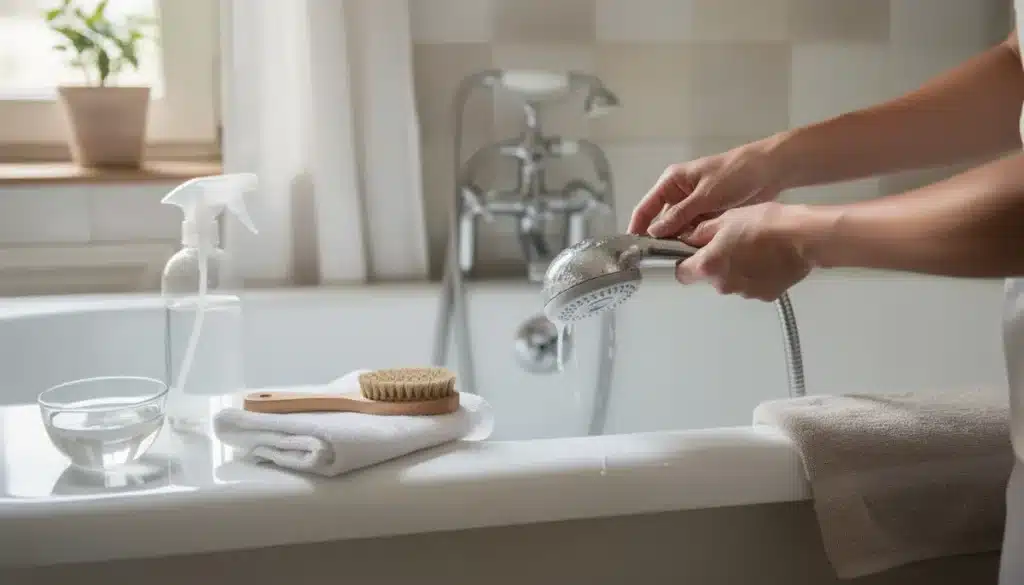 Enlever le calcaire d'un pommeau de douche : la méthode simple