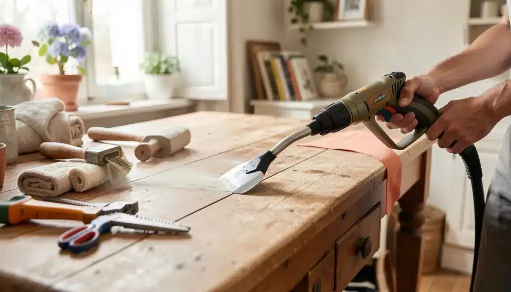 Enlever une lasure au nettoyeur haute pression, pas à pas
