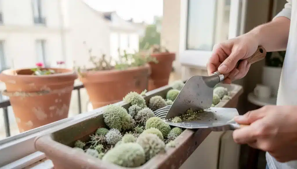 Comment enlever la mousse sur un balcon, étape par étape