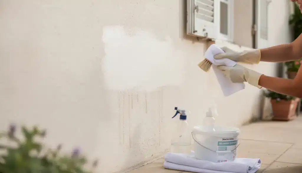 Enlever les traces noires sur un mur extérieur et autres taches