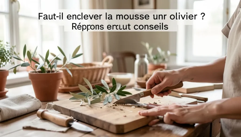 Comment enlever la mousse sur un olivier