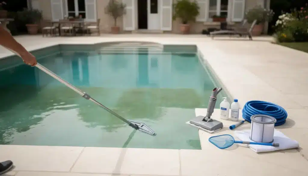 Nettoyer la piscine : entretien, eau verte, fond et filtre