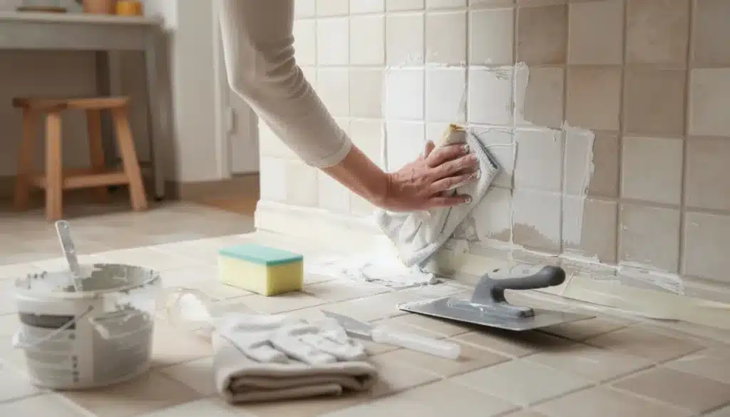 Refaire les joints de carrelage sans enlever les anciens