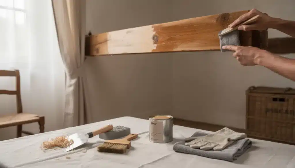 Rénover une poutre en bois intérieur : décaper, traiter, finir